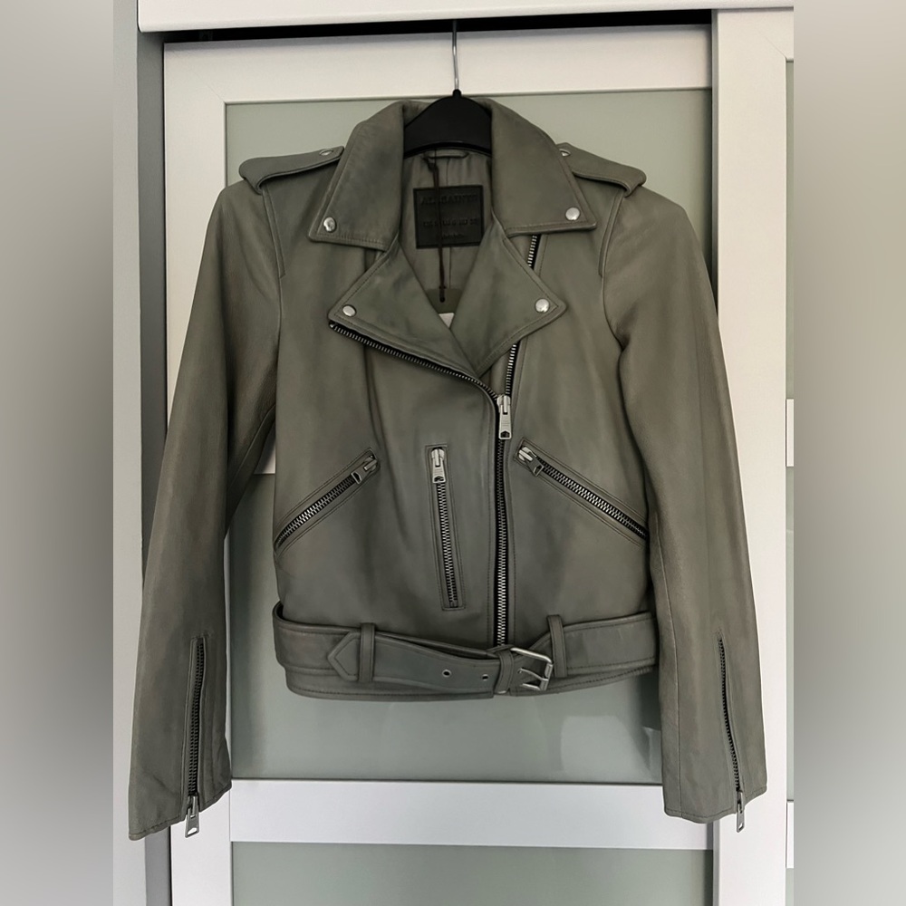 Allsaints Balfern Biker leather jacket size 6
